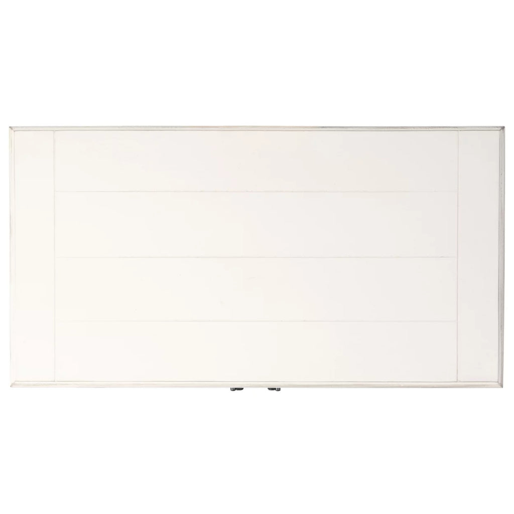 Distressed White Wood Console Table with Drawer S957269