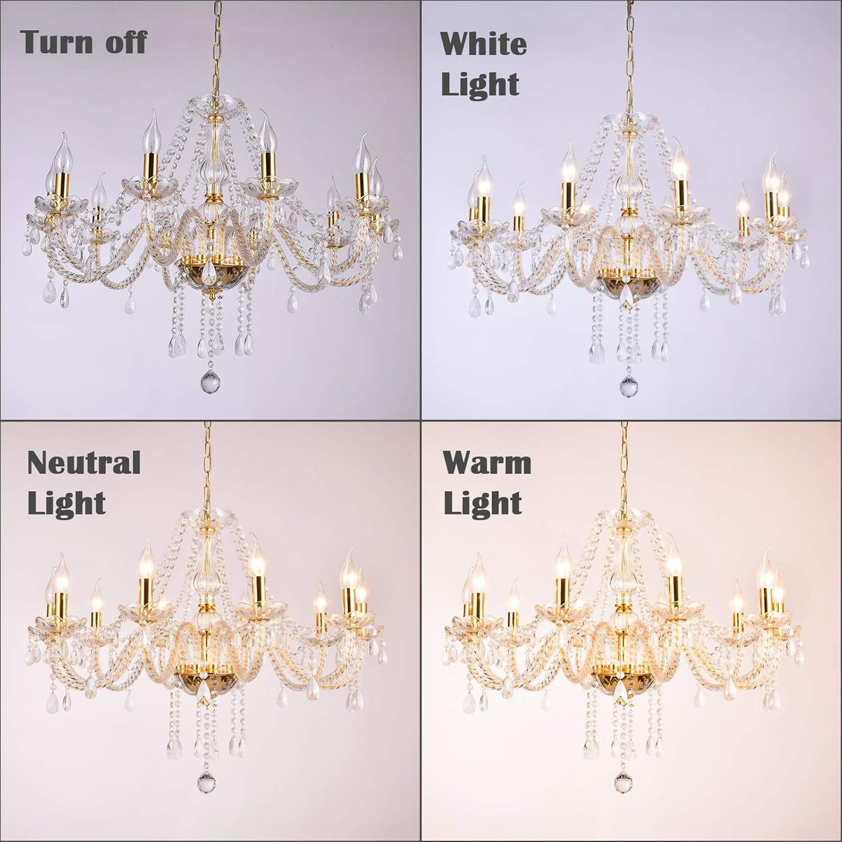 K9 Crystal 8 Lights Pendant Ceiling Lamp S576375
