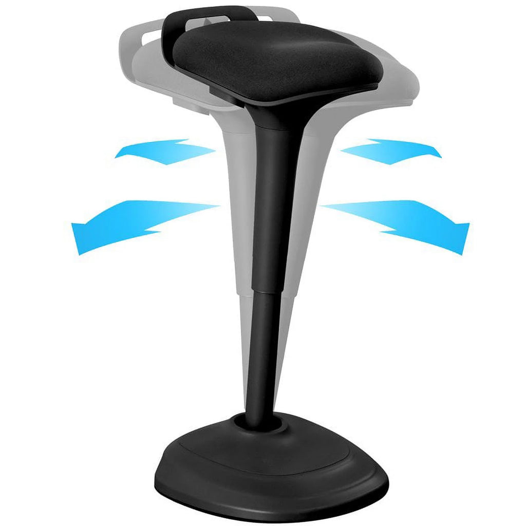 Black Adjustable Swivel Ergonomic Drafting Stool I3176