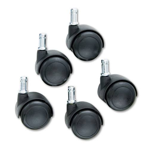 Black Hard Floor Casters, 5 count A9219