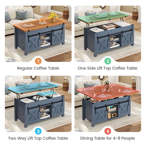 Grey Lift Top Coffee Table with Storage S476222