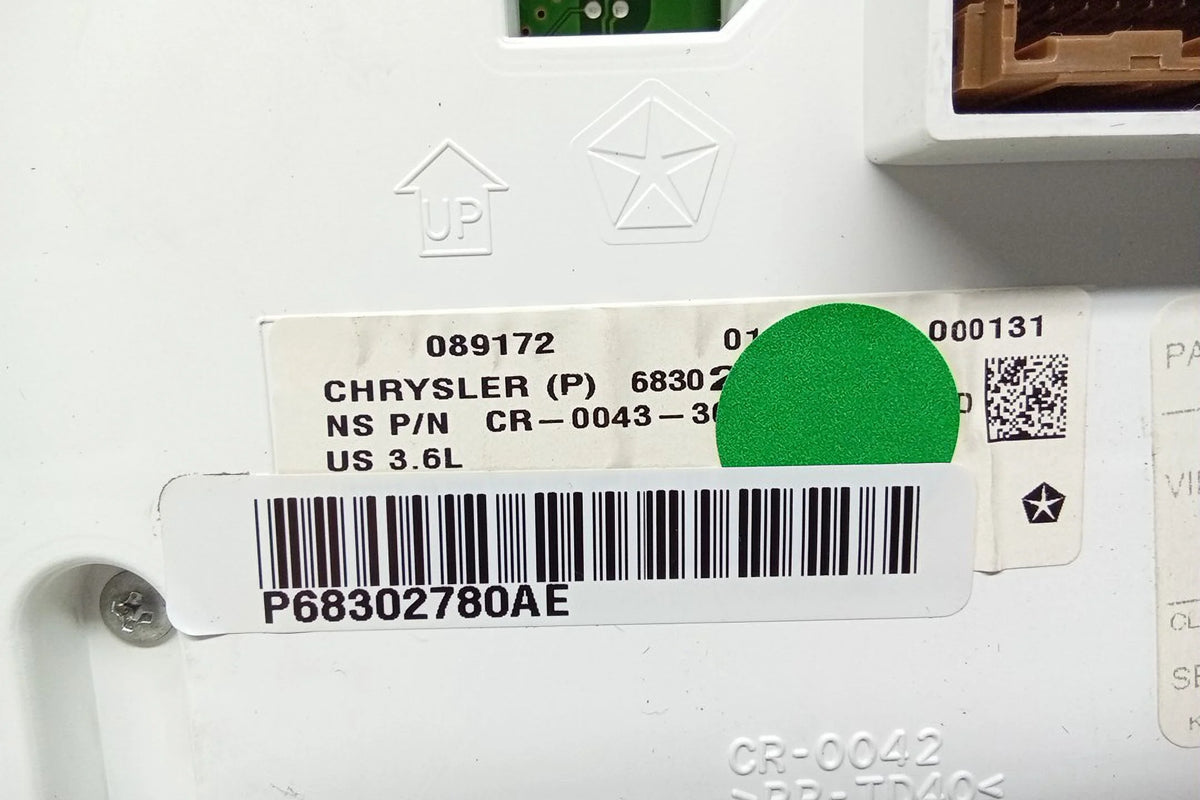 17 2017 Dodge Durango Speedometer 49K Miles OEM V4515