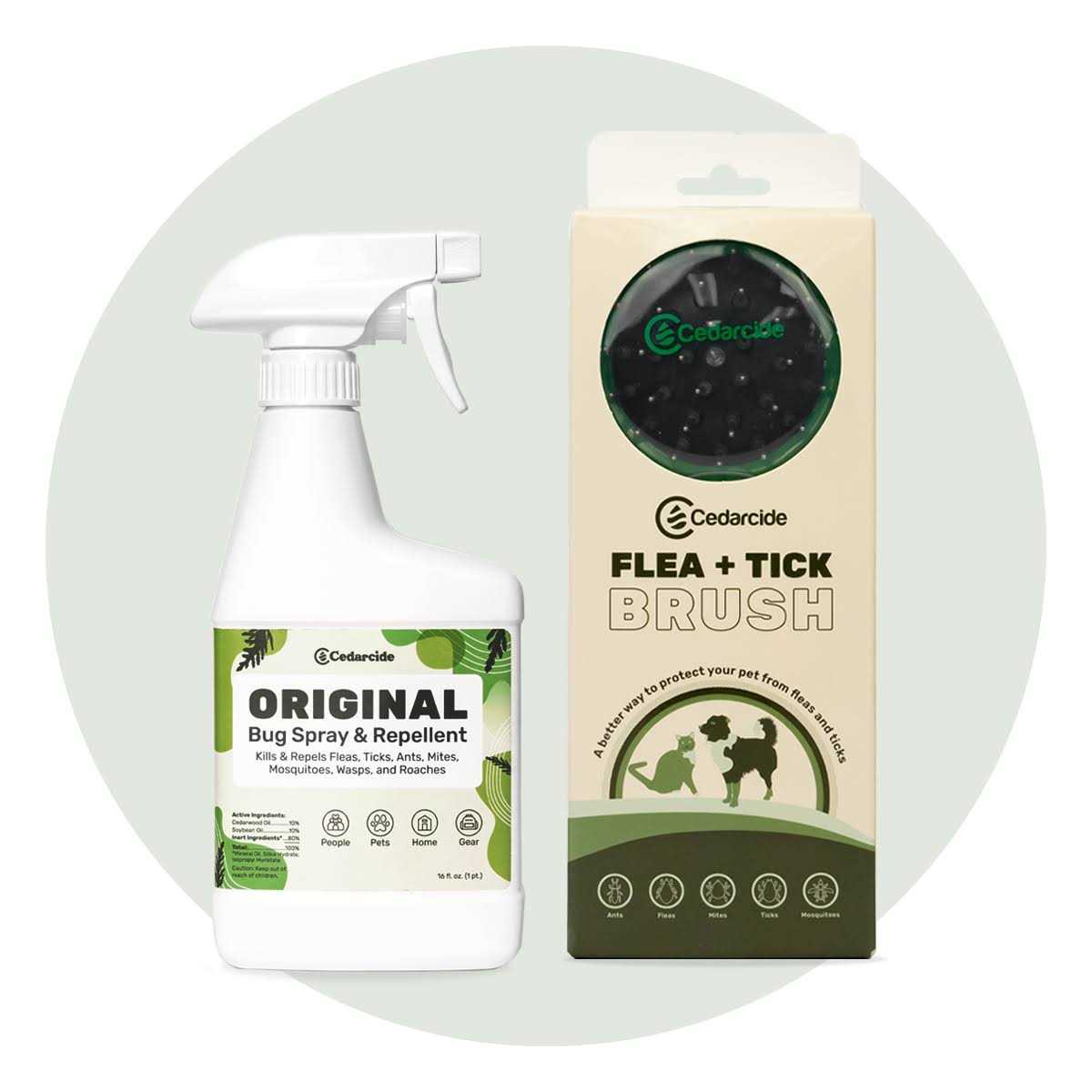 Flea + Tick Pet Brush N91922