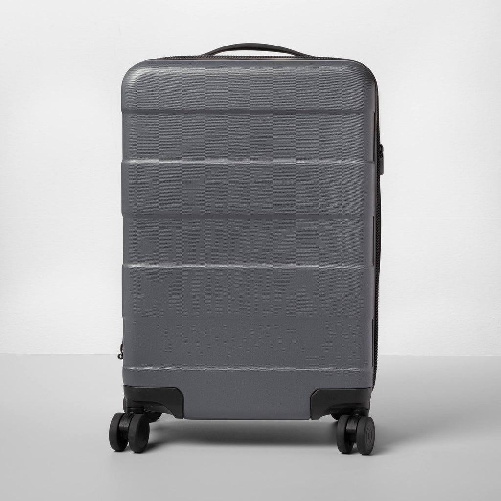 Hardside 20x22 Carry on Spinner Suitcase Dark Gray N832