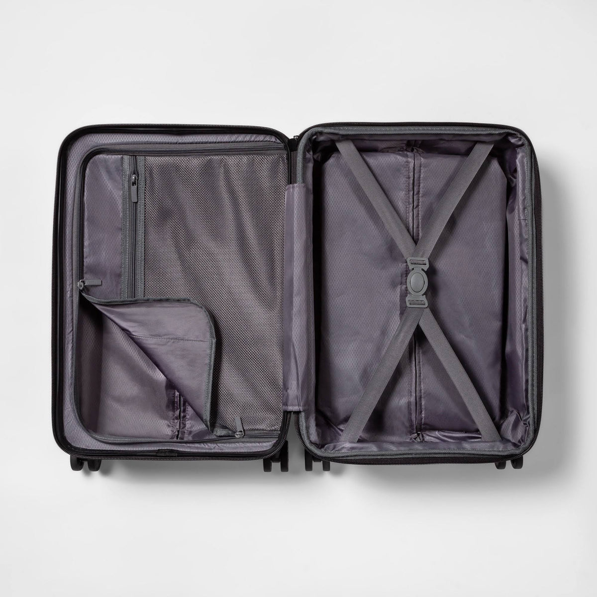Hardside 20x22 Carry on Spinner Suitcase Dark Gray N832