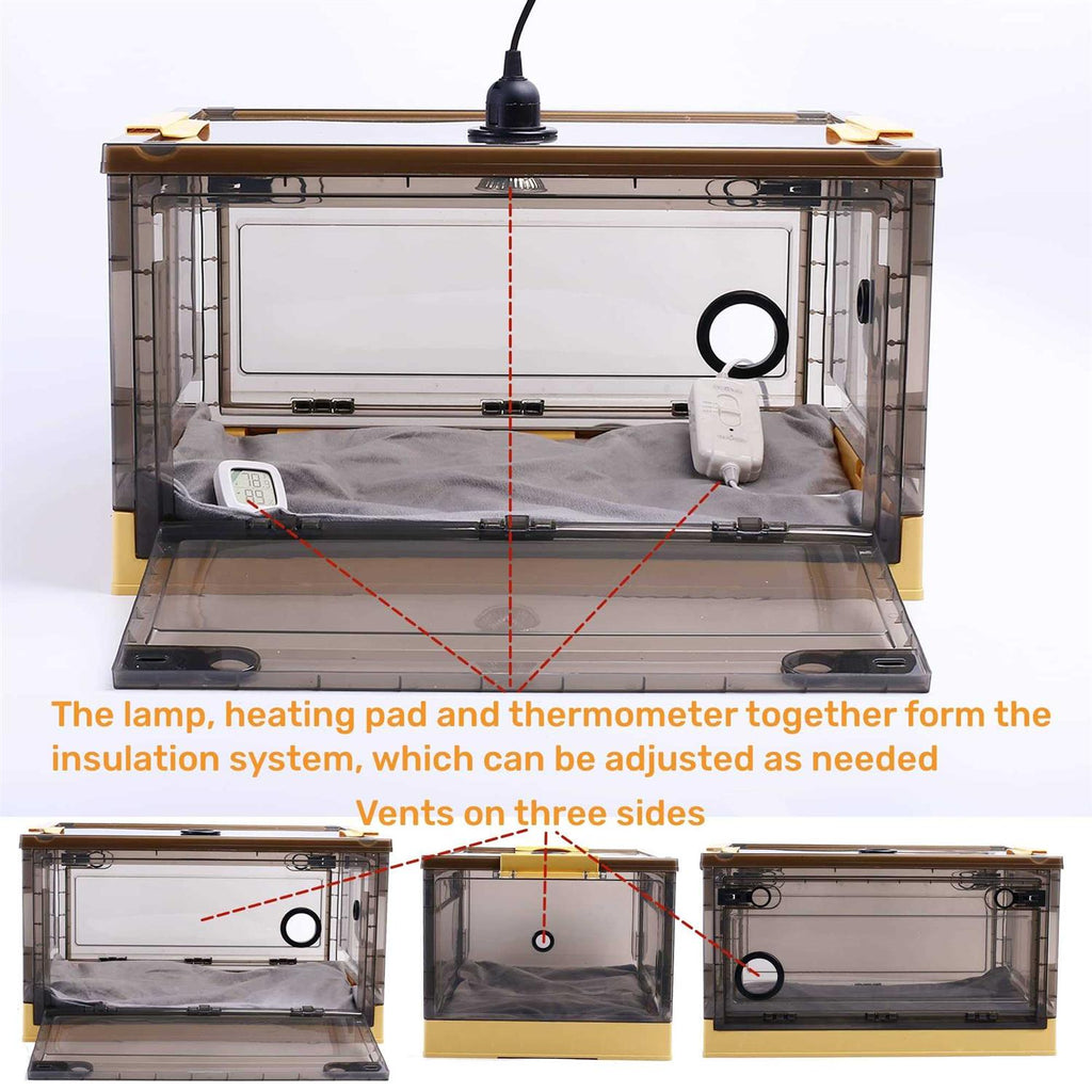 Puppy Incubator with Bed Pad and Feeding Tube J474