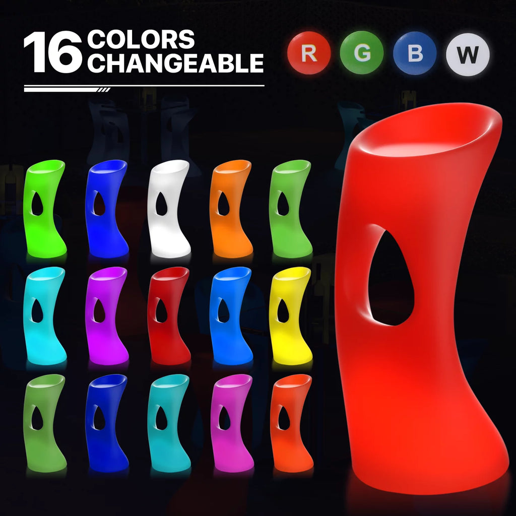32-inch RGB LED Bar Stool with Remote T884