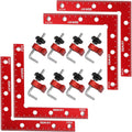 90 Degree Positioning Squares 4 Set 5.5inch Aluminum Alloy Corner Clamp C9224