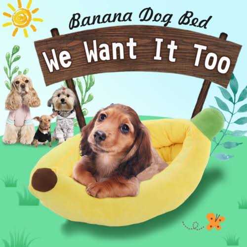 Banana Shape Washable Dog Bed with Removable Cushion F718095