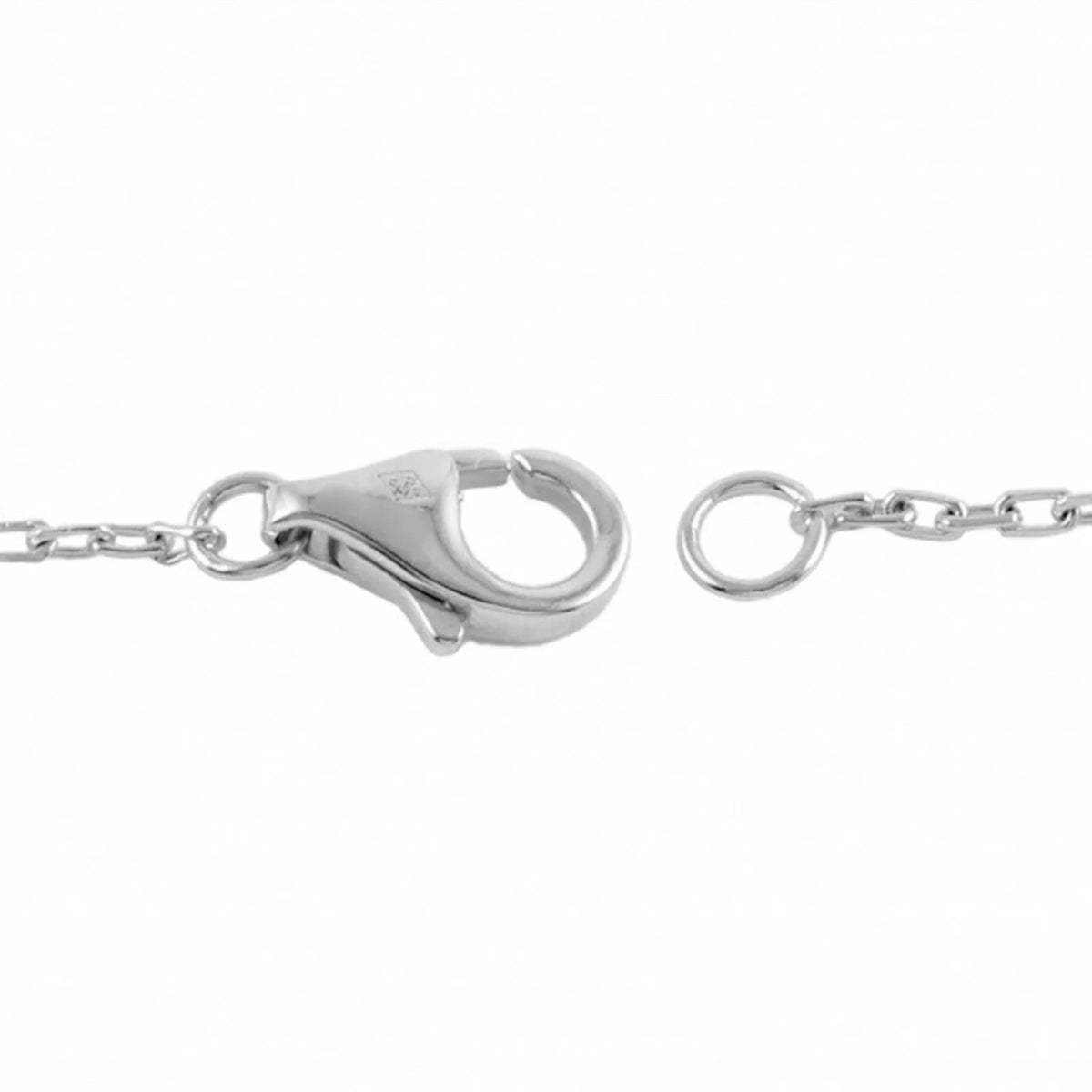 White Gold Scarab Pendant Necklace U456329