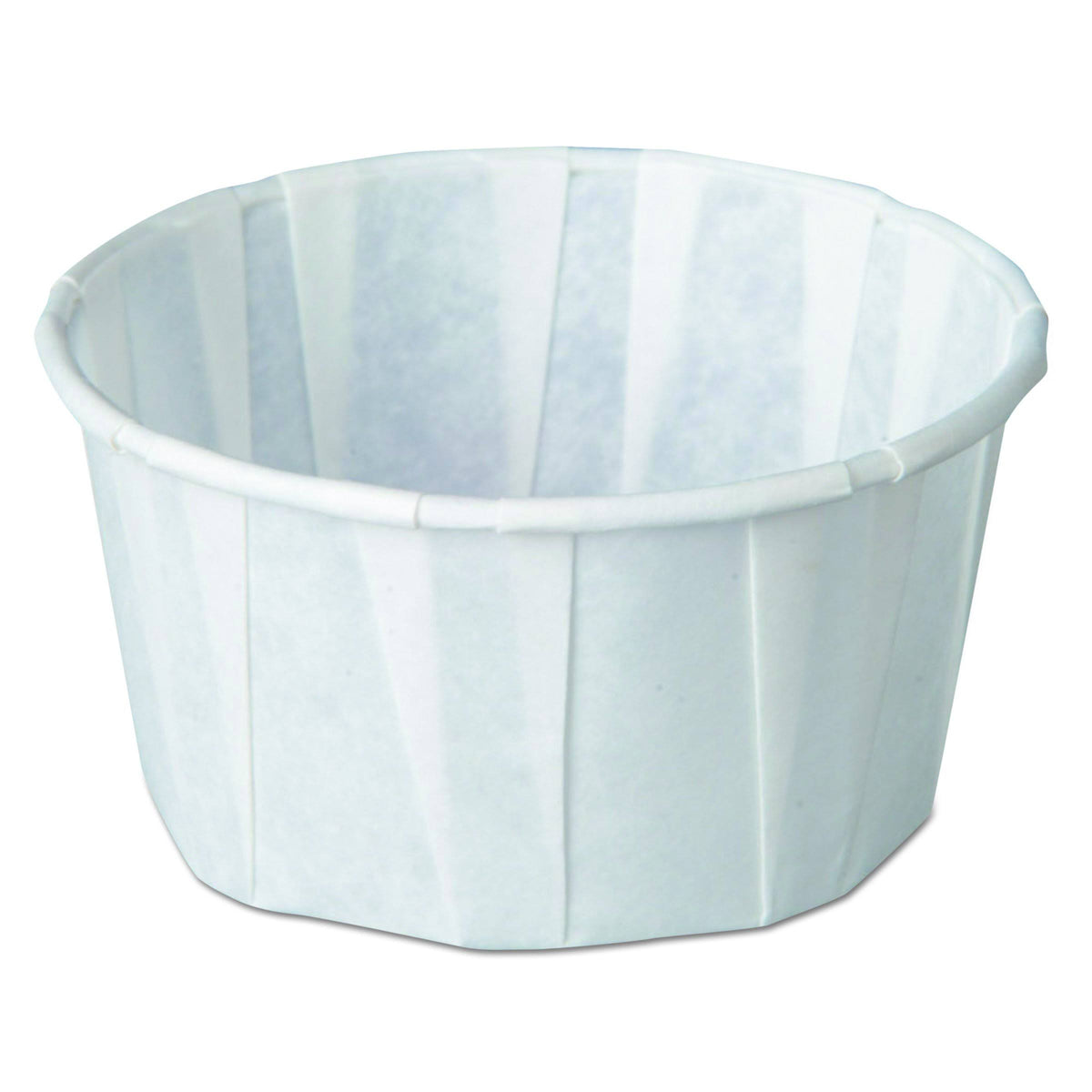4 oz White Pleated Paper Portion Cup X842415