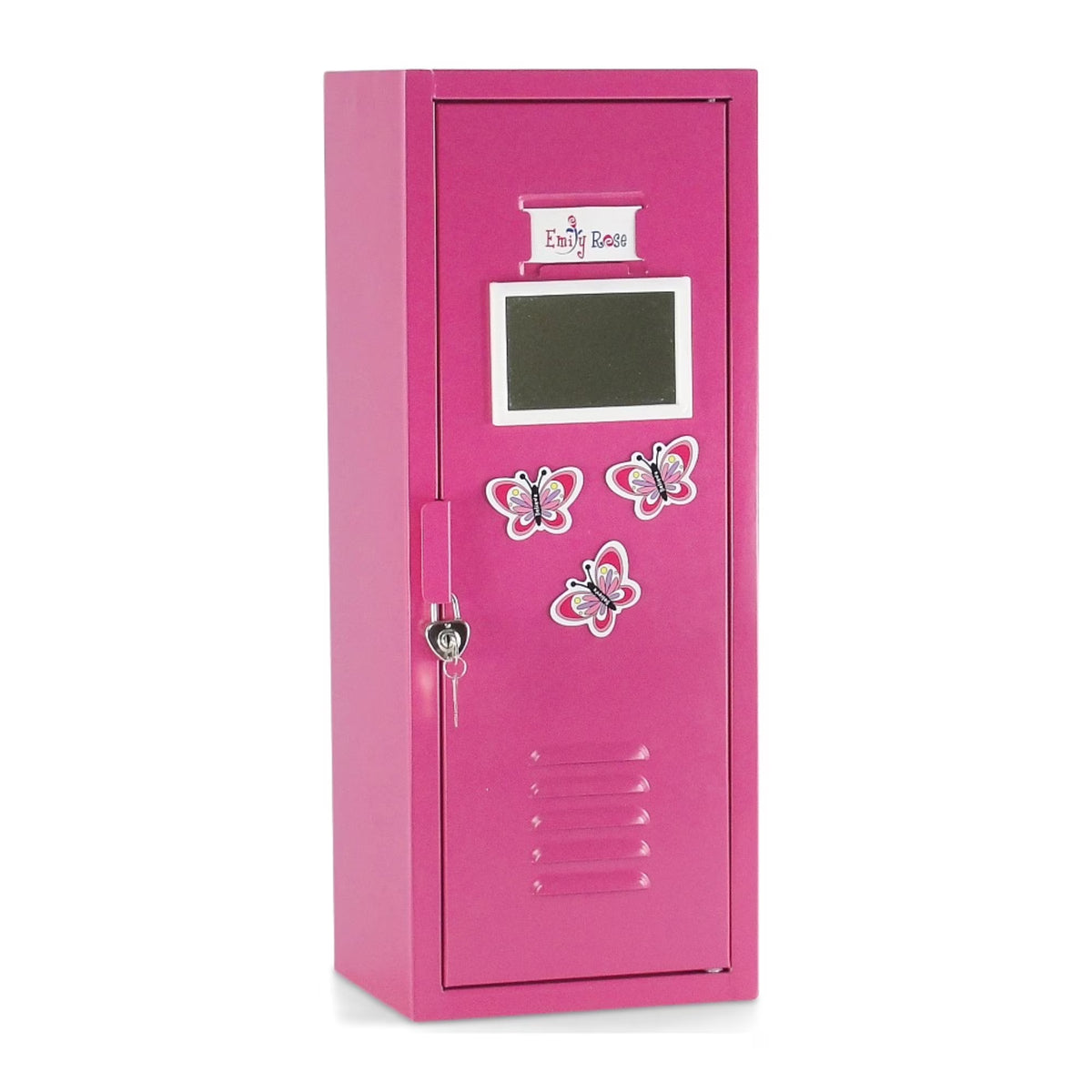 18" Doll Bright Pink Locker with 5 Doll Clothes Hangers E3522