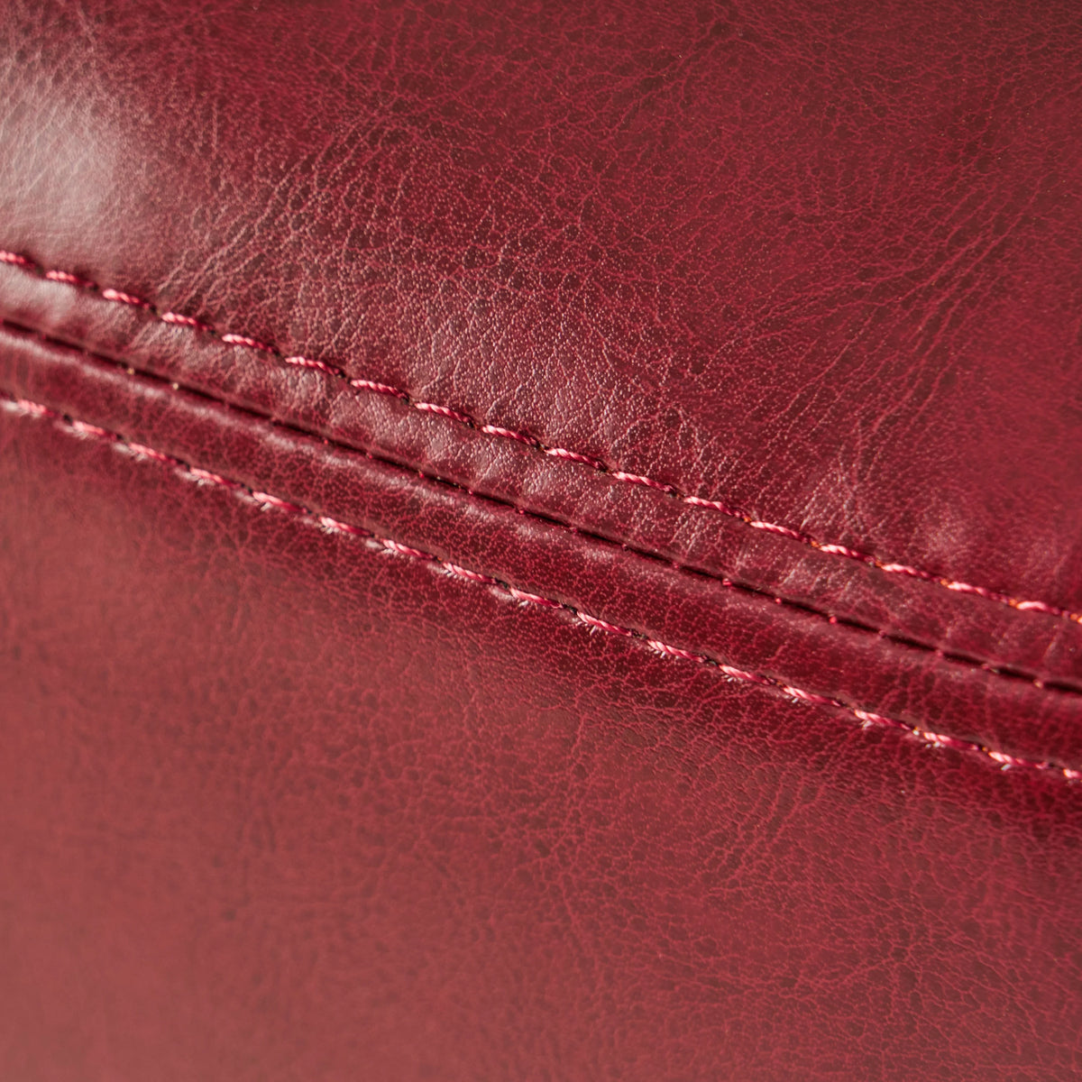 Bonded Leather Club Accent Chair, Oxblood Red C8509