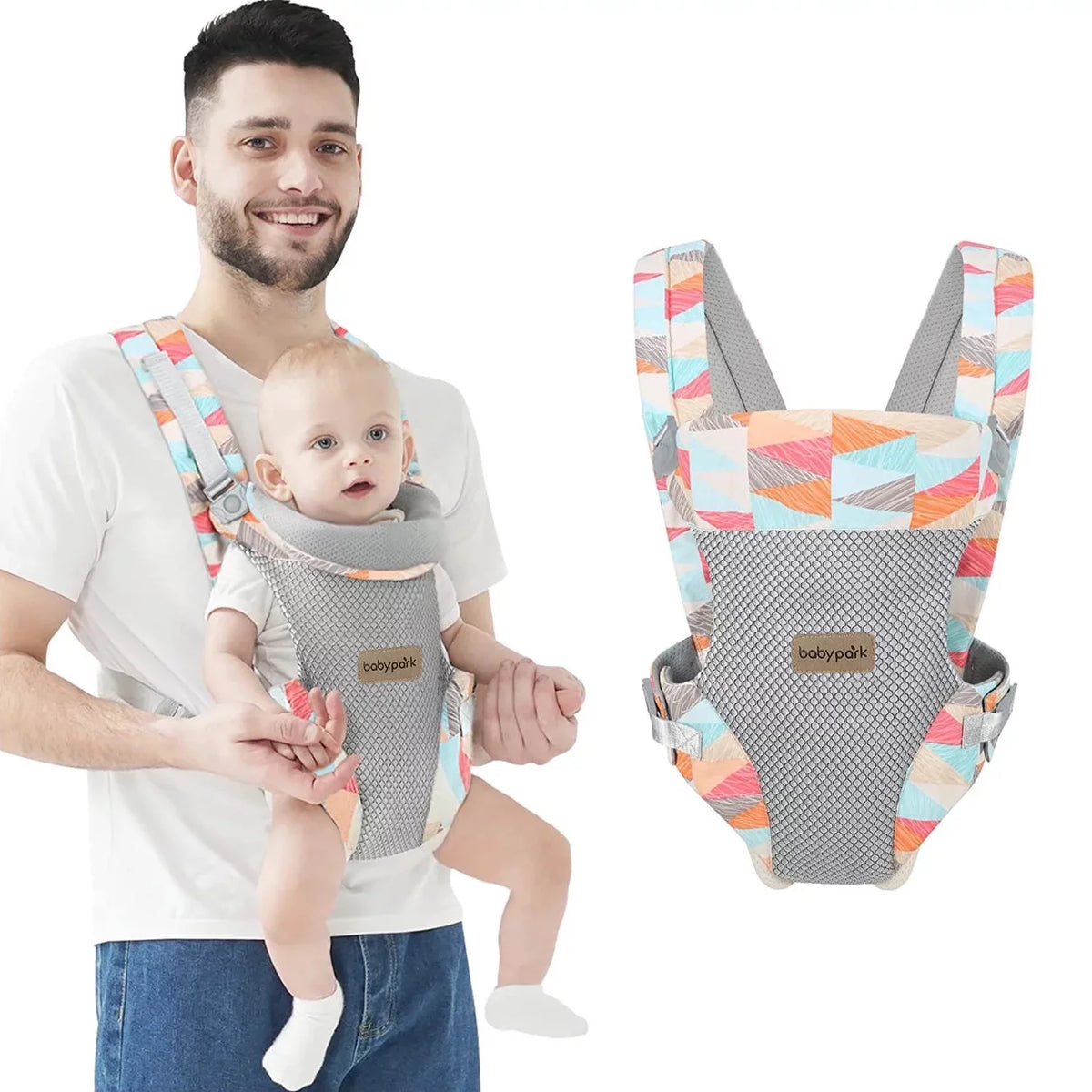 4-in-1 Baby Carrier with Adjustable Holder E6243