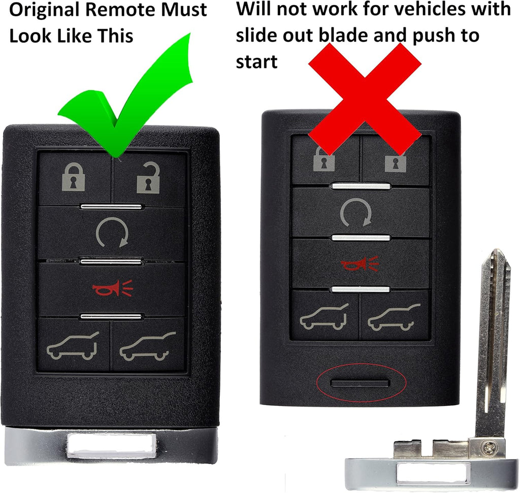 Keyless Entry Remote Control Car Key Fob Replacement (Pack of 2) S777