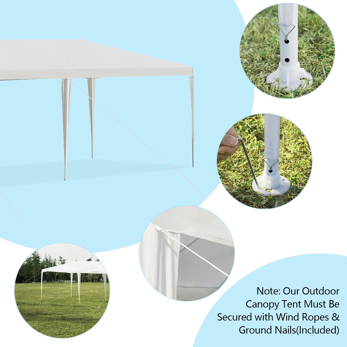 10'x20' Heavy Duty Outdoor Canopy C69331