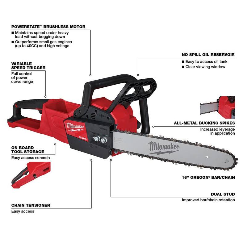 14 in. and 16 in. Cordless Chainsaw Combo Kit H3183