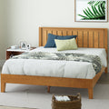 Twin Wood Platform Bed with Headboard B8230