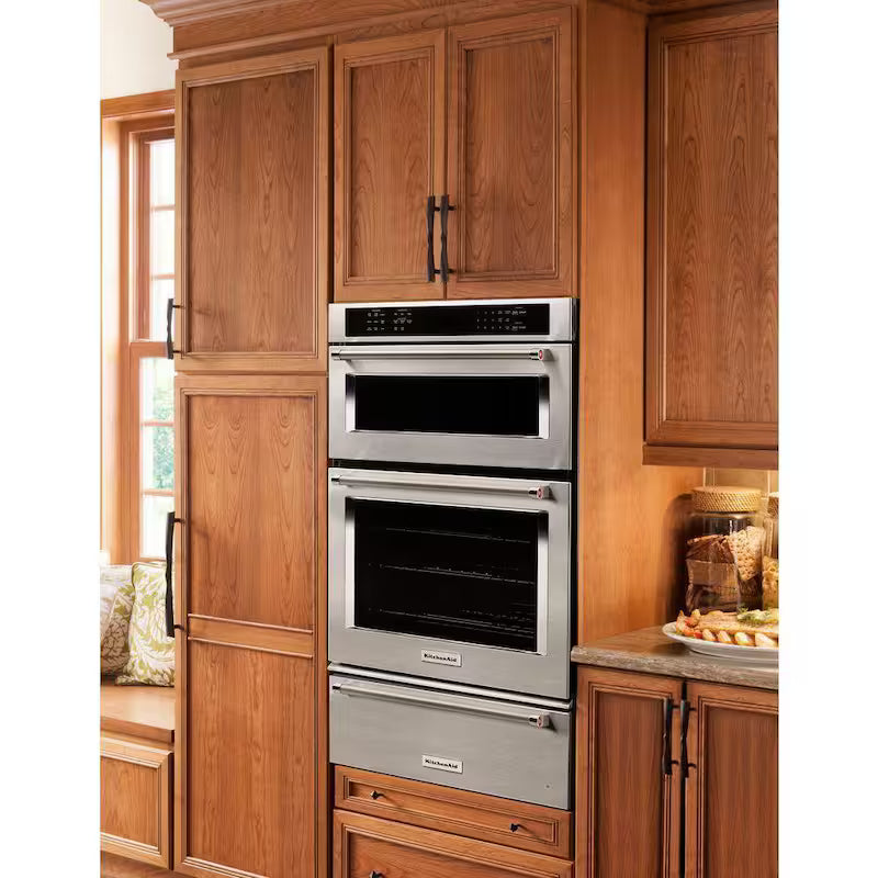 27 in. Electric Convection Wall Oven with Built-In Microwave in Stainless Steel I20975