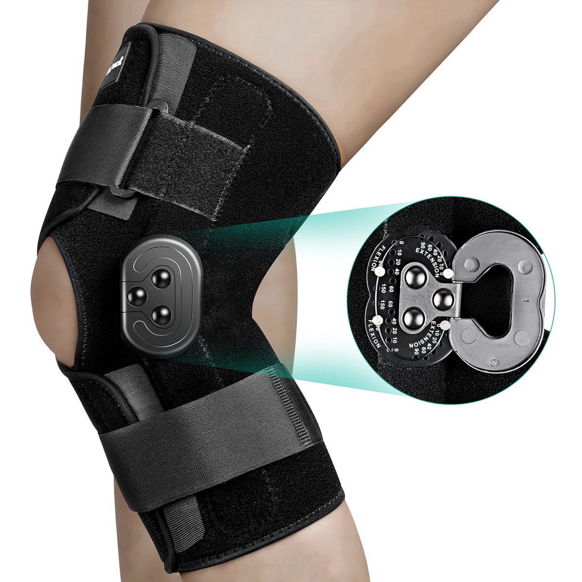 Hinged Knee Brace with Side Stabilizers P979
