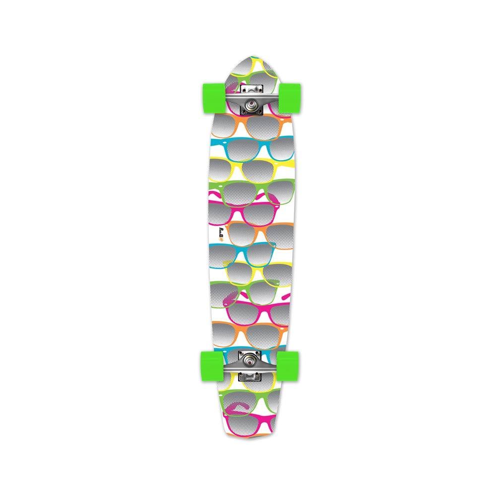 White Slimkick Longboard Complete O4133