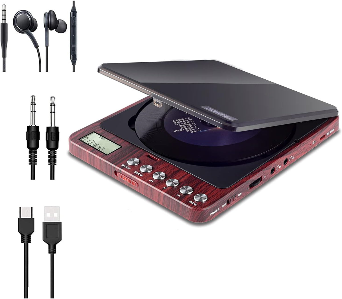 Portable CD Player with Built-in Speaker Y9270
