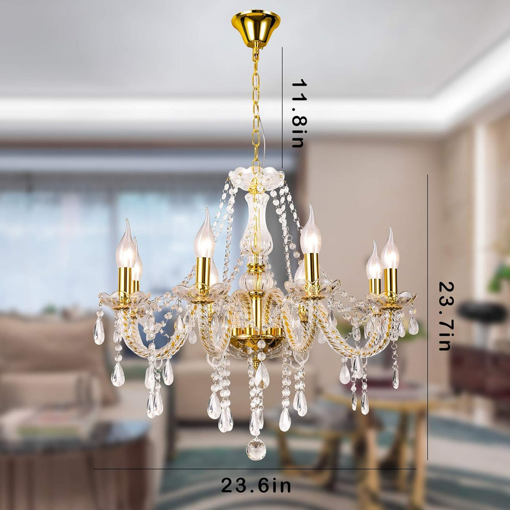 K9 Crystal 8 Lights Pendant Ceiling Lamp S576375