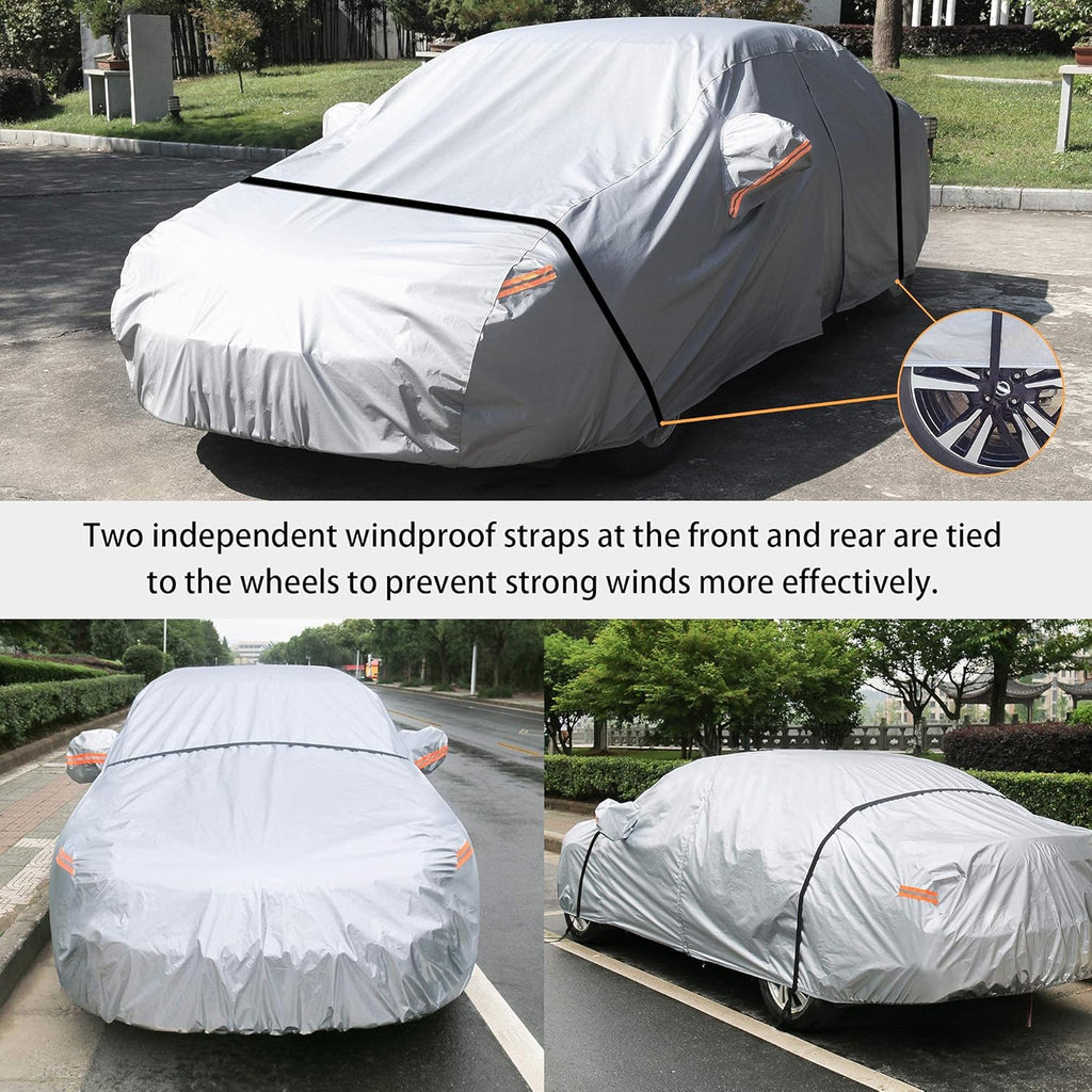 Waterproof All Weather Car Cover with Zipper C6564
