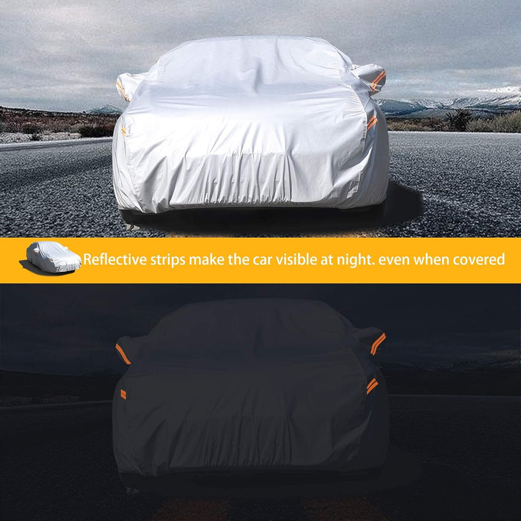 Waterproof All Weather Car Cover with Zipper C6564