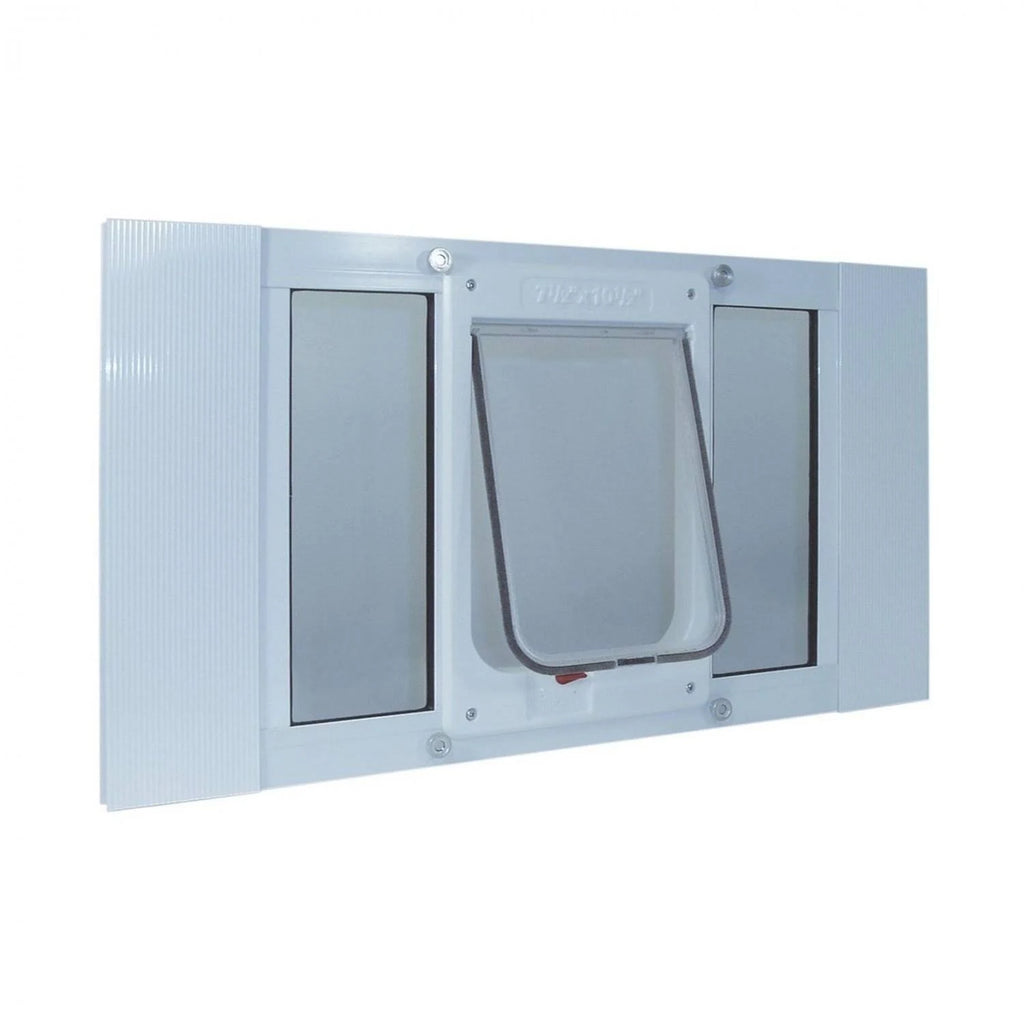 White Aluminum Pet Door K978