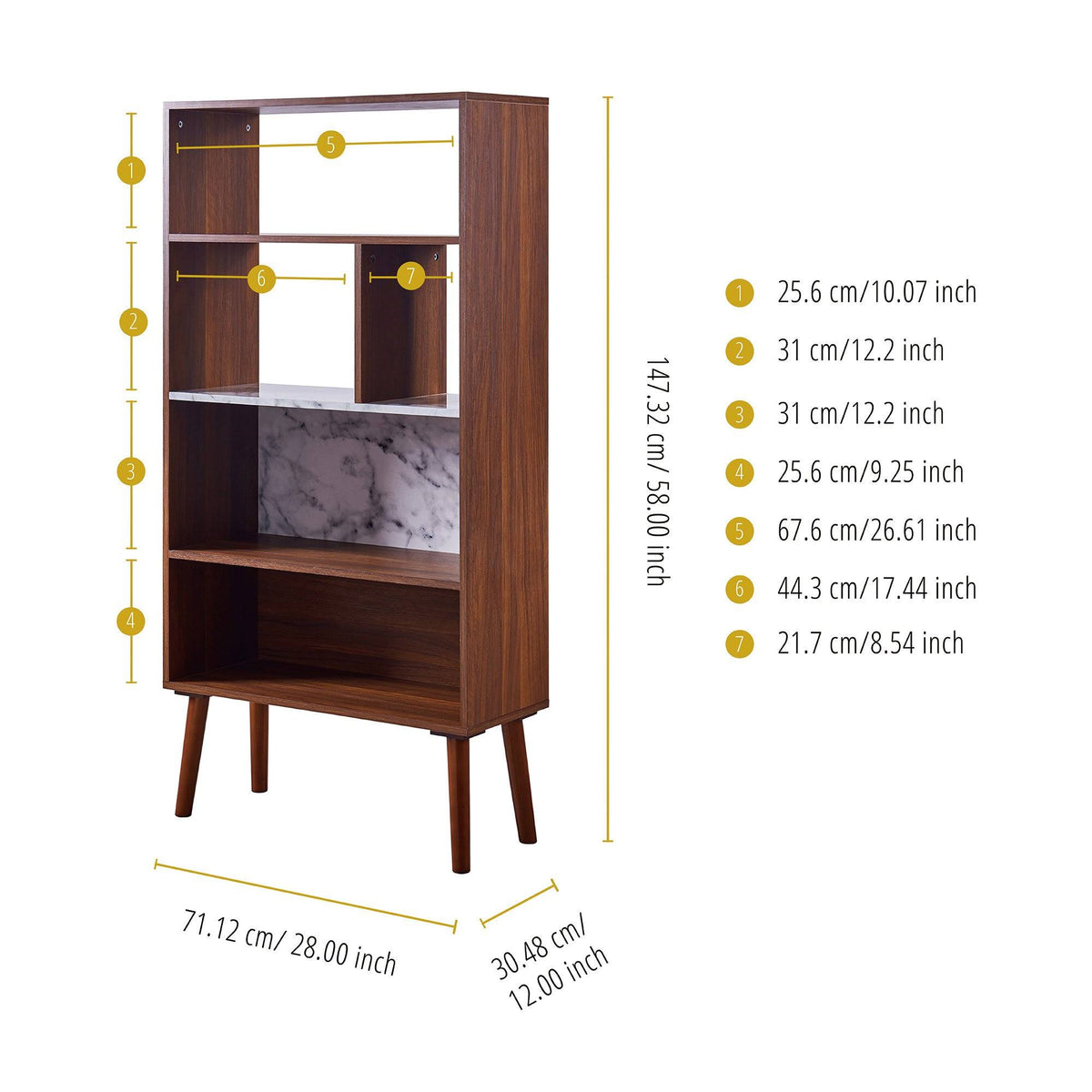 Walnut Bookcase A354995