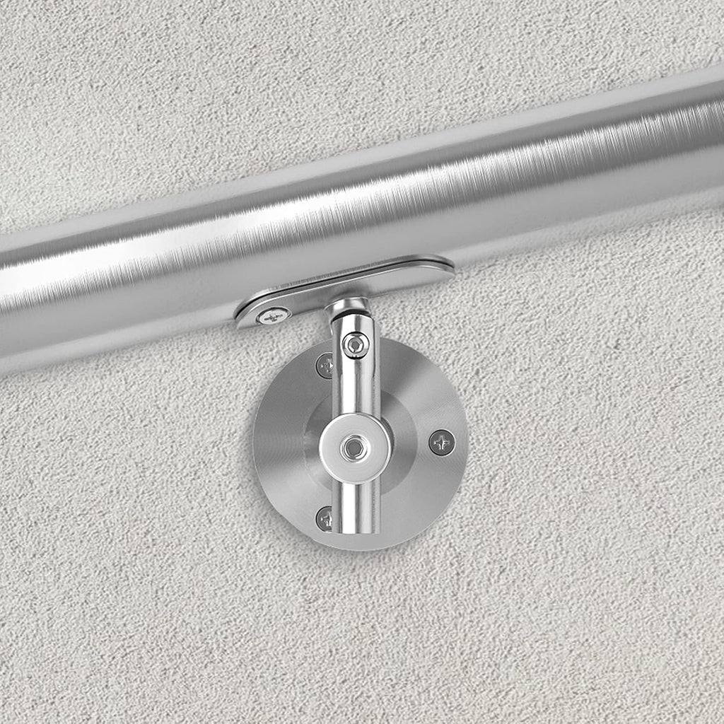 Adjustable Heavy Duty Brushed Stainless Steel Handrail Brackets K677