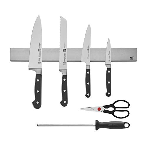7-Piece German Knife Set with Stainless Magnetic Knife Bar E86013