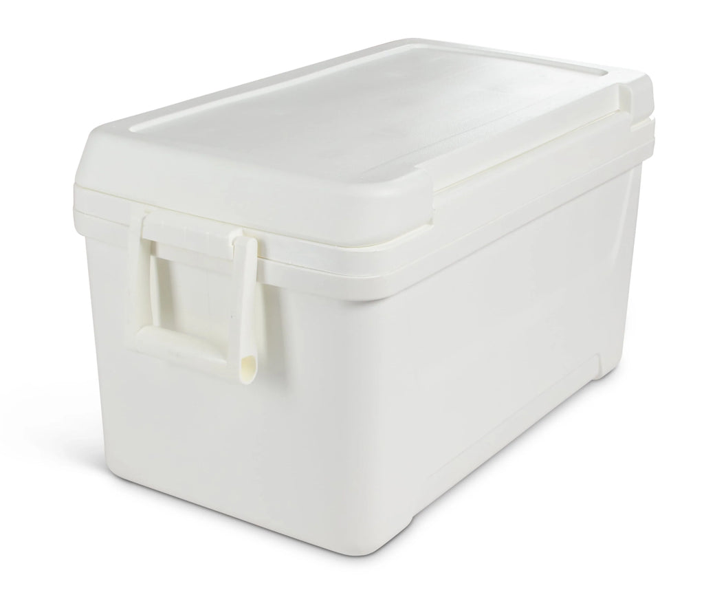 48 QT White Hard Sided Ice Chest Cooler T750629