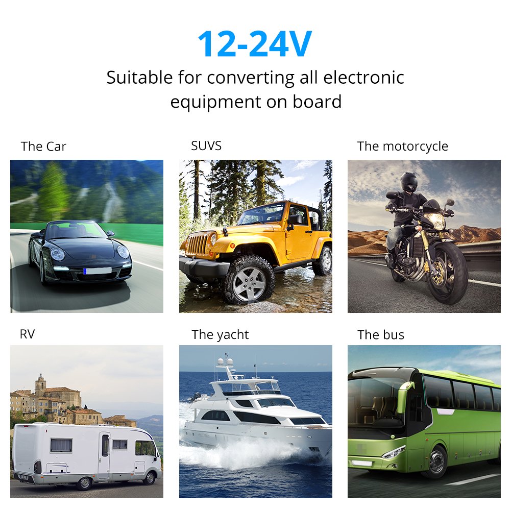4 Gang Marine Switch Panel with Dual USB Charger Voltmeter Waterproof 12V-24V DC Pack of 2 M151719