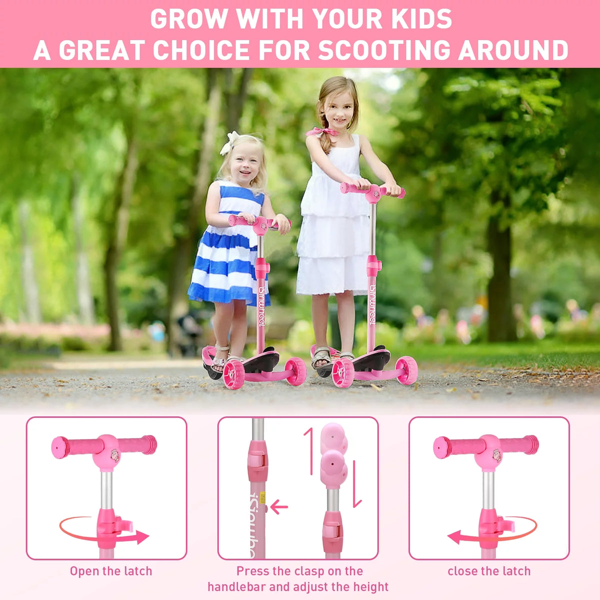 3 Wheel Height Adjustable Electric Scooter S7952