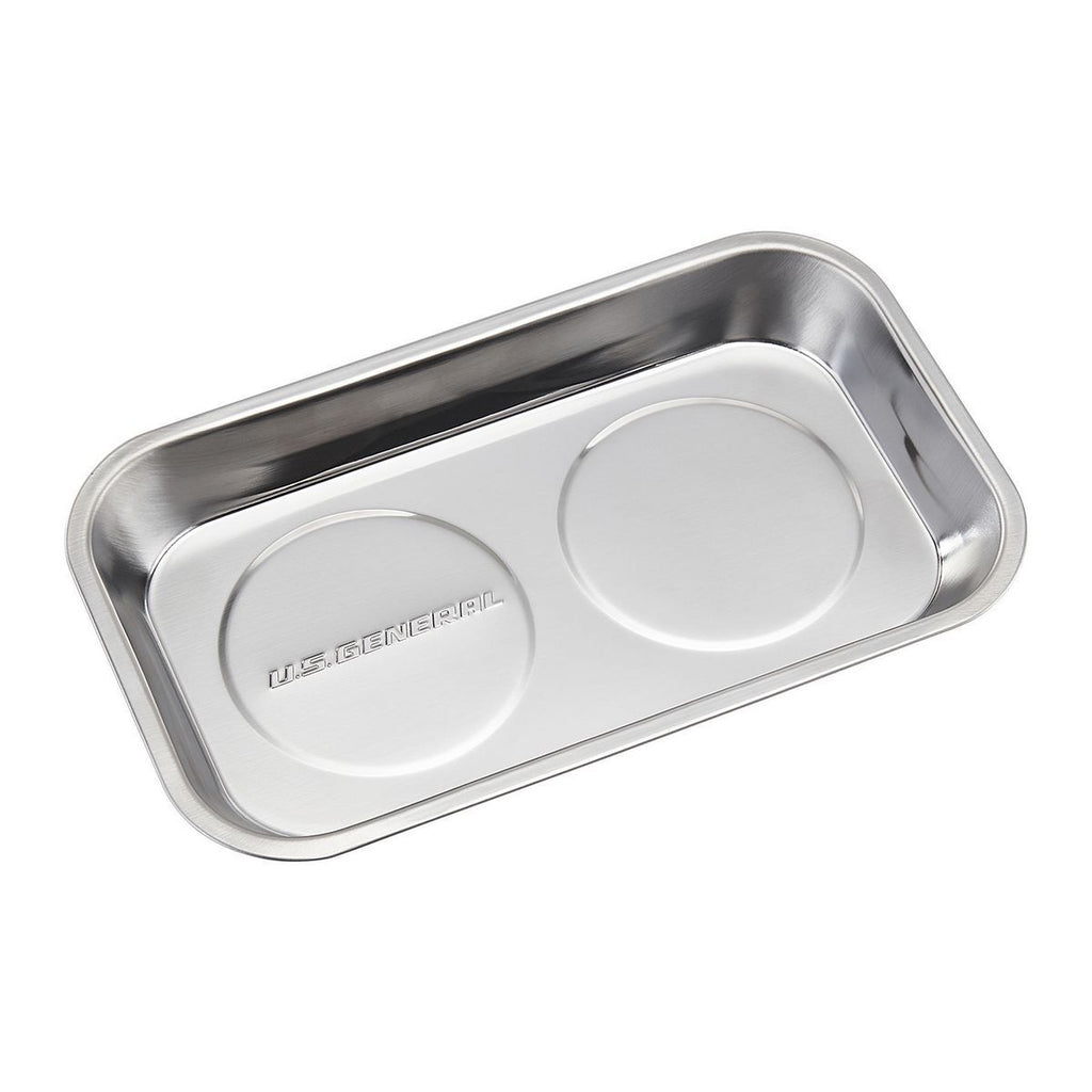 9-1/2 in. x 5-1/2 in. Magnetic Stainless Steel Parts Tray S3641