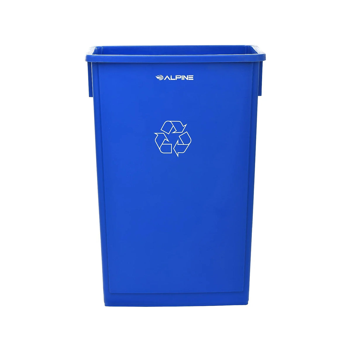 Blue 23-Gallon Polypropylene Trash Can with Slotted Lid 2/Pack F585341