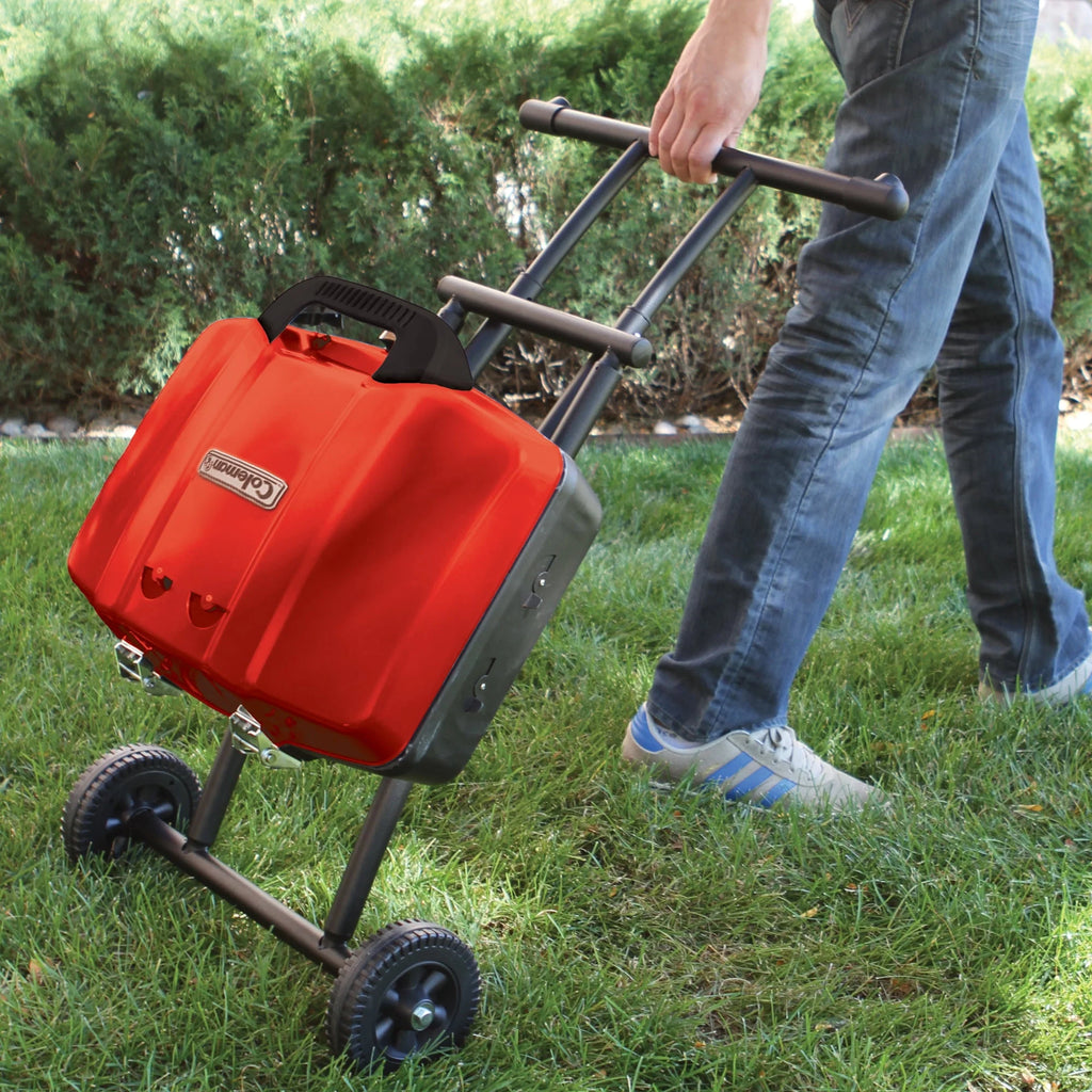 Portable 1-Burner Propane Grill 11,000 BTUs Red Z61535