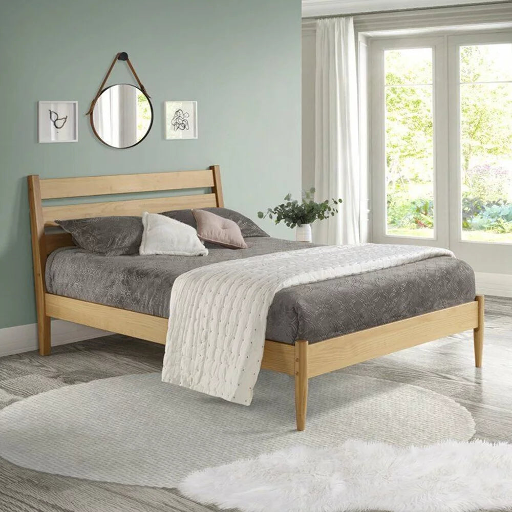 Queen Size Solid Wood Platform Bed V6787