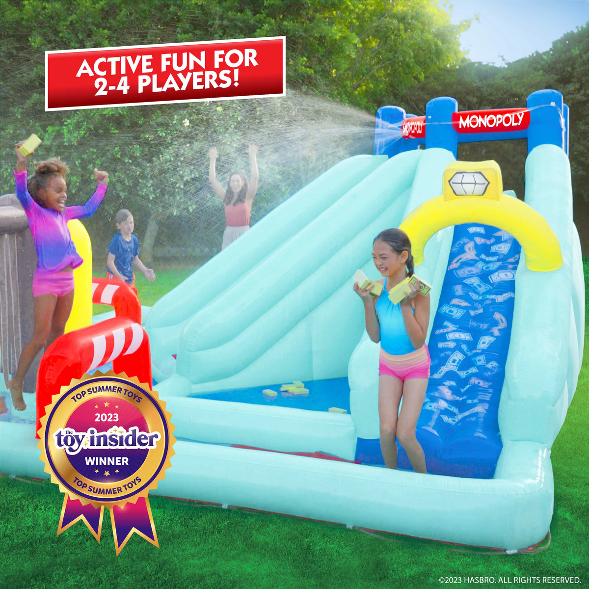 Lawn Water Slide and Obstacle Course L963619