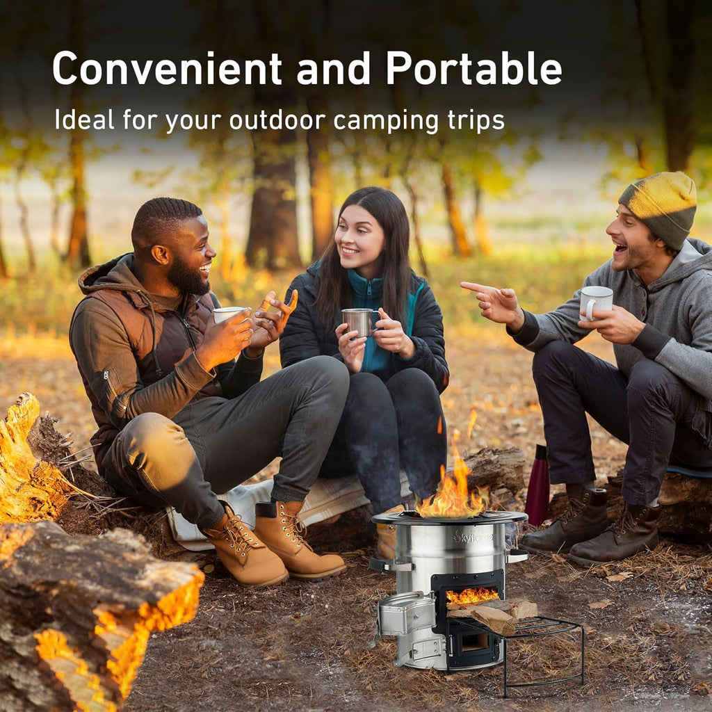 Stainless Steel Wood Burning Camping Stove Z188236