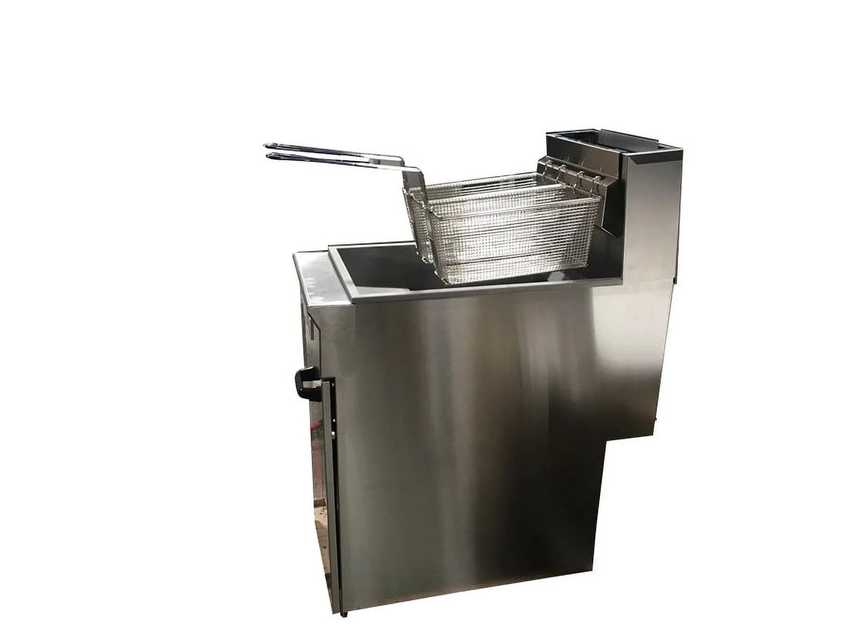 Commercial Deep Fryer 40lbs 90000 BTU Stainless Steel F6560