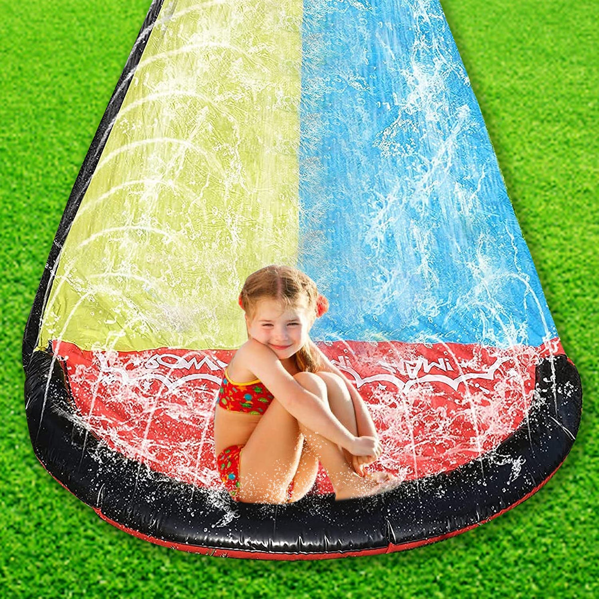 15.5ft Lawn Slide with Splash Sprinklers Z678980