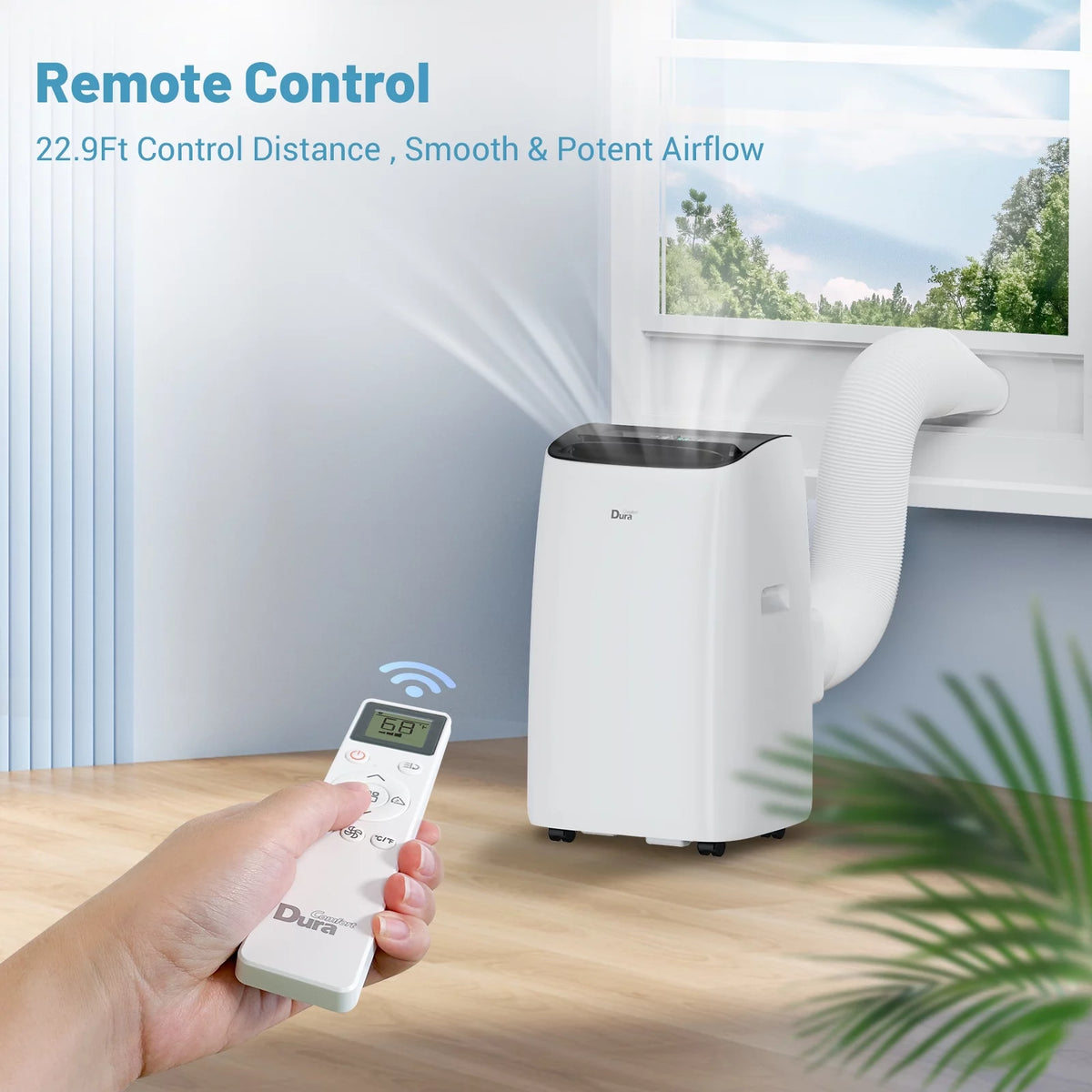 14000 BTU Portable Air Conditioner with Dehumidifier and Cooling Fan U8085