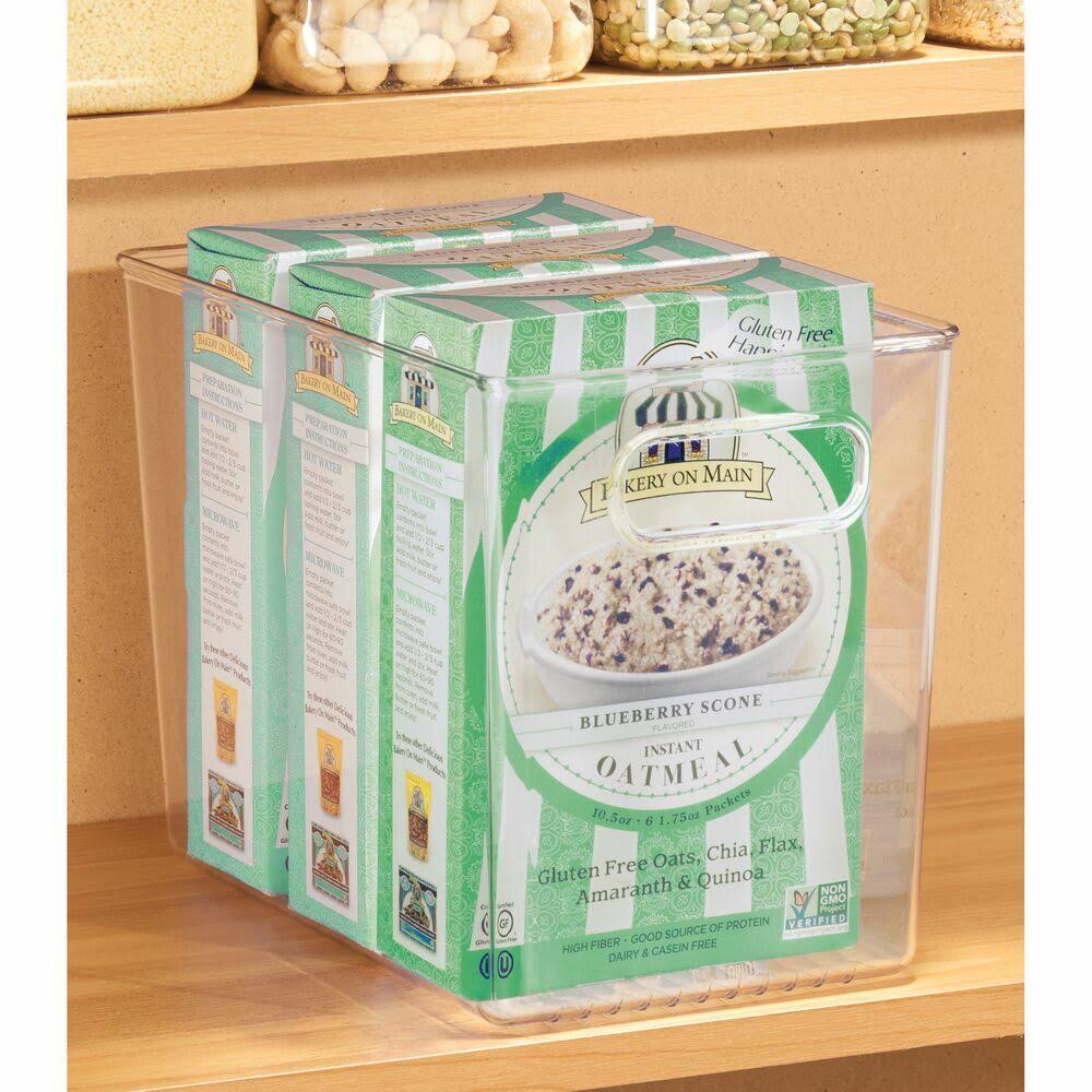 Plastic Food Storage Container Bin with Handles R2506
