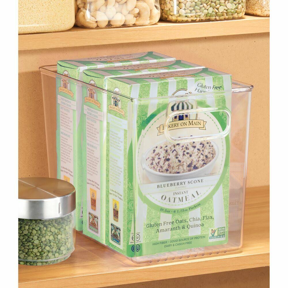 Plastic Food Storage Container Bin with Handles R2506