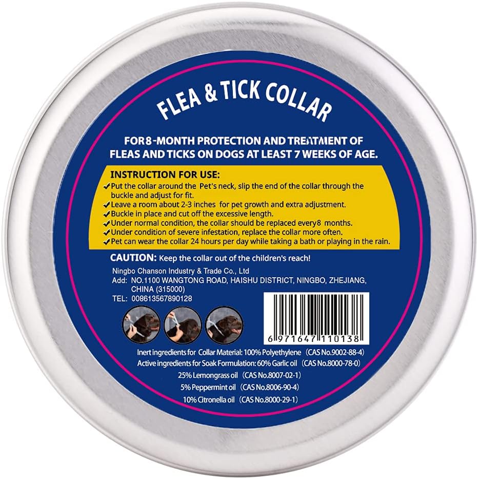 Flea and Tick Collar for Cats Small Size 4 Pack 38cm 8 Month Protection B513