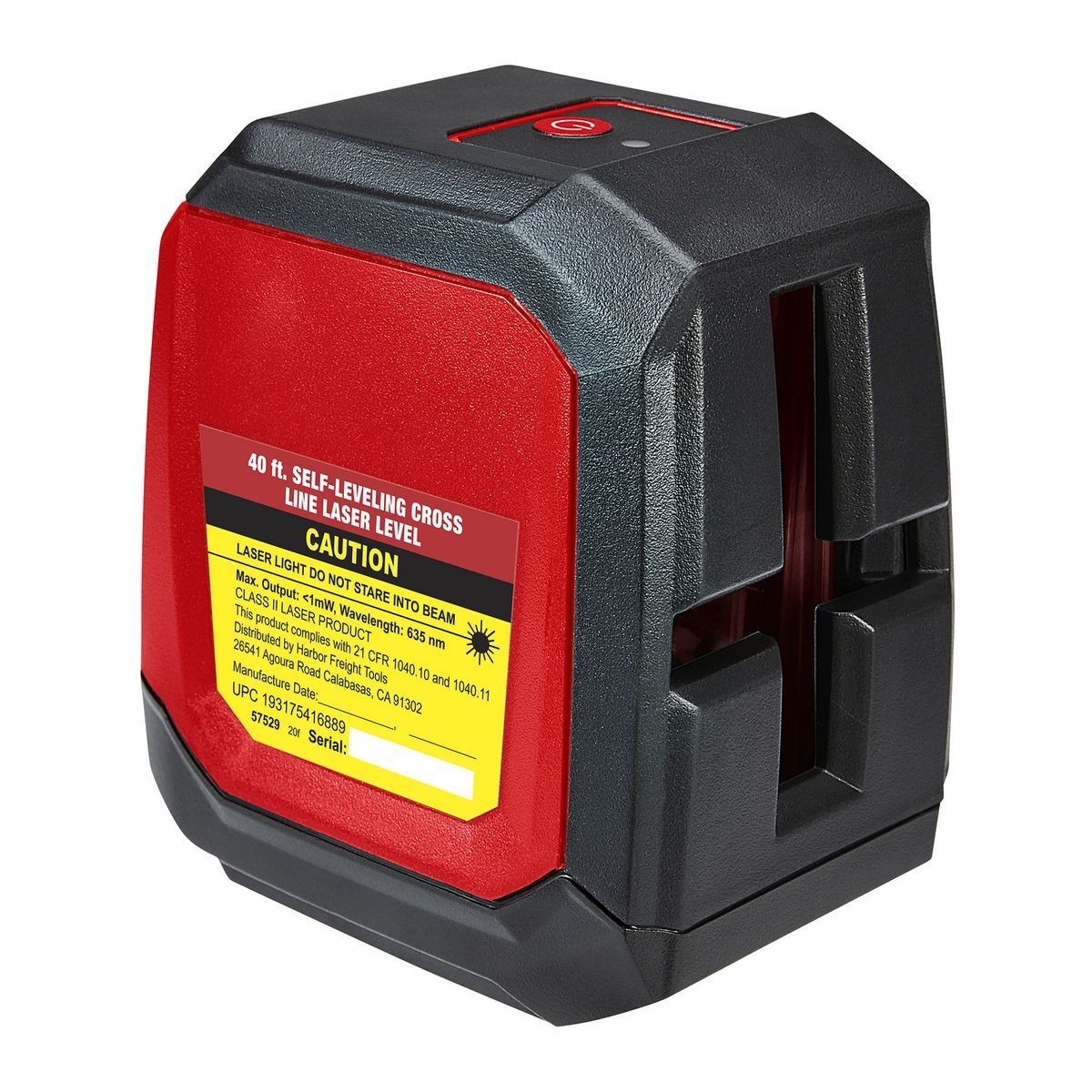 40 ft. Self-Leveling Cross-Line Laser Level U438