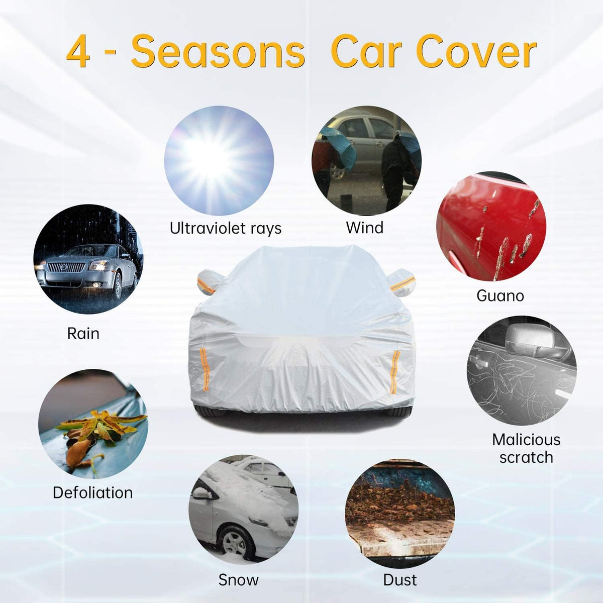 6 Layers Waterproof All Weather Truck Car Cover B3668